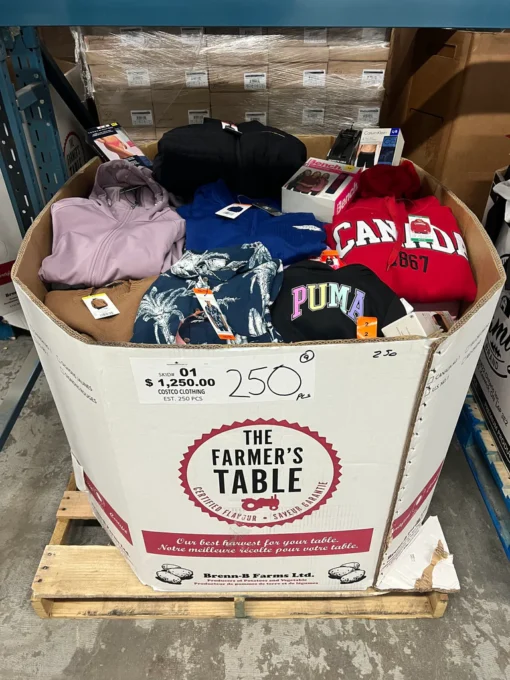 cheap costco clothing pallets for sale